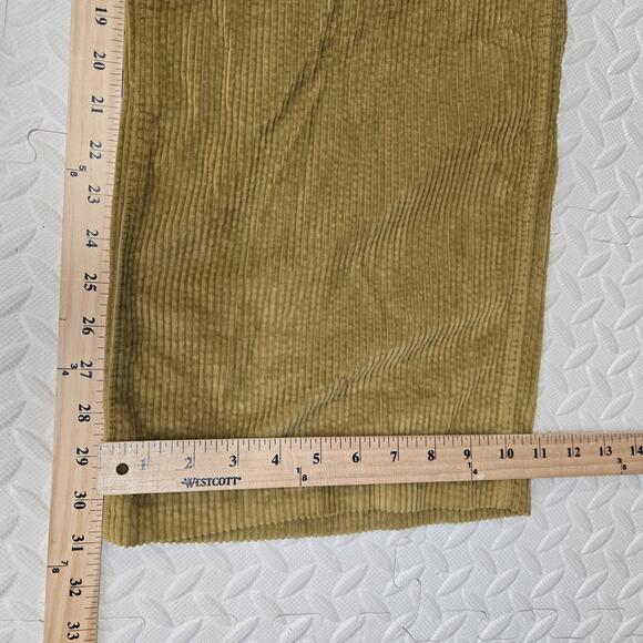 Madewell Wide Leg Corduroy Pants Womens 27 Gold Mustard Yellow Full Length Boho - Picture 11 of 11